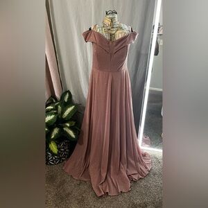 Elegant Pink Evening Gown